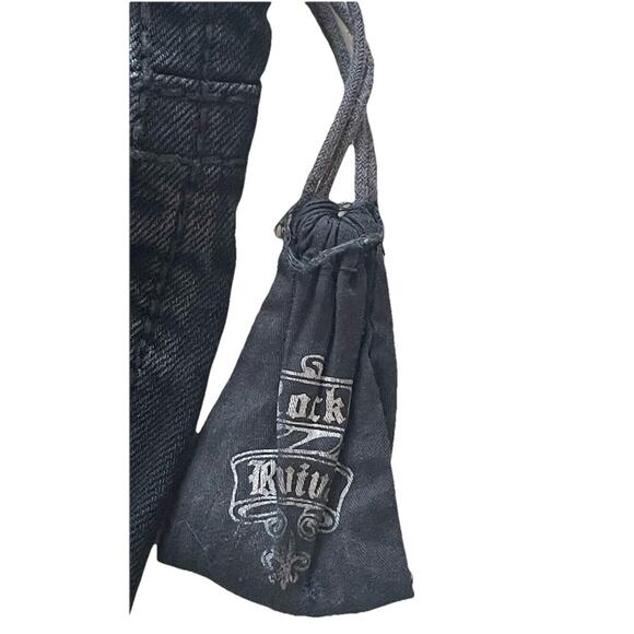 Y2K Rock Revival Embroidered Black “Steven” Straight Men’s Shorts Size 44 - Picture 8 of 8